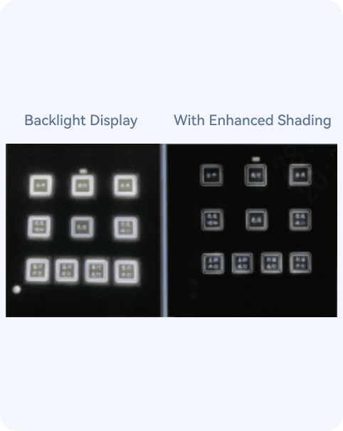 Actual Case of Strong Shading Effect panel process image